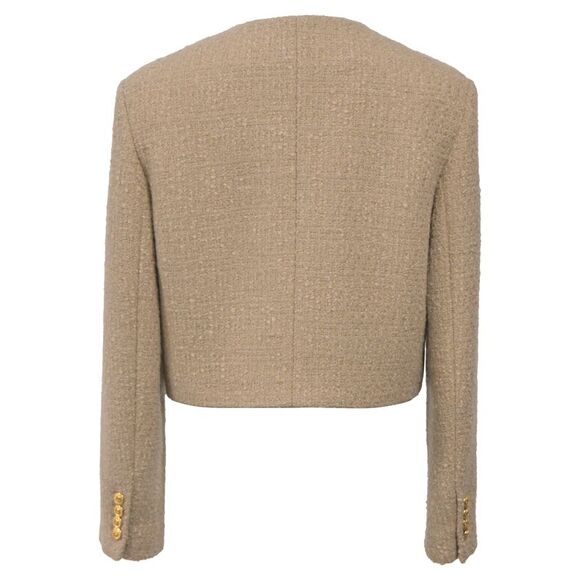 Celine 2022 Baie Des Anges 'Chasseur' Evening Jacket in Beige Virgin Wool - Picture 3 of 5